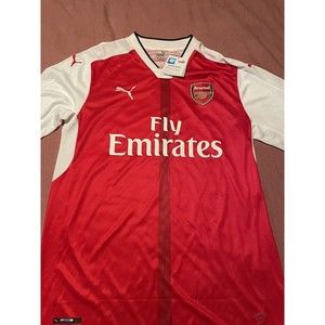 ARSENAL 2016-2017 HOME FOOTBALL SHIRT JERSEY LONG-SLEEVE LARGE